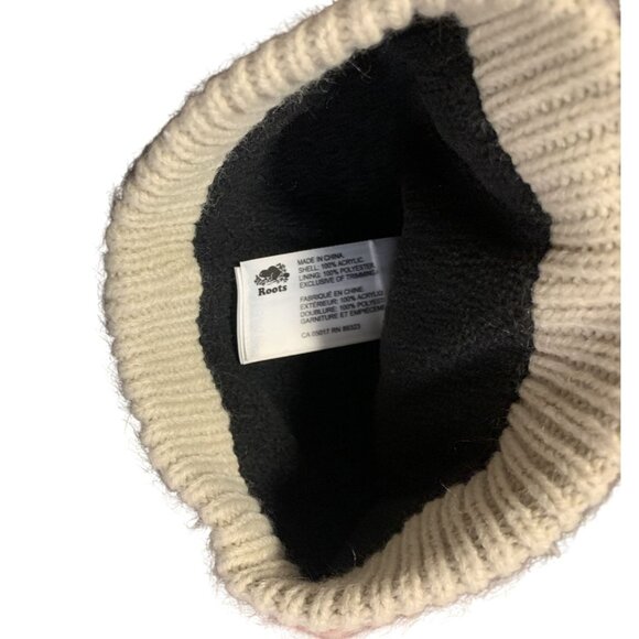 Roots 0-6 M Baby Bear Ear Knit Winter Outdoor Beanie Hat - Picture 3 of 3